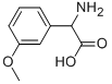 2-氨基-(3-甲氧基苯基)乙酸,7314-43-4,结构式