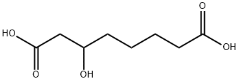 3-hydroxy-Octanedioic acid Structure