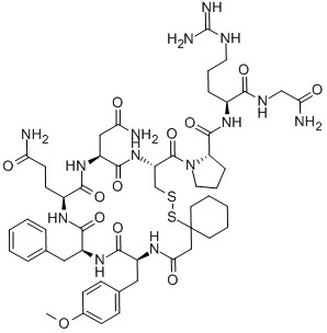 73168-24-8 N-[1-メルカプト(1)シクロヘキシルアセチル]-O-メチル-L-Tyr-L-Phe-L-Gln-L-Asn-L-Cys(1)-L-Pro-L-Arg-Gly-NH2