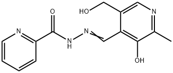 2-Pyridinecarboxylic acid 2-[[3-hydroxy-5-(hydroxymethyl)-2-methylpyridin-4-yl]methylene] hydrazide 结构式