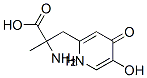 2-Pyridinepropanoic acid, alpha-amino-1,4-dihydro-5-hydroxy-alpha-methyl-4-oxo- (9CI),731750-09-7,结构式