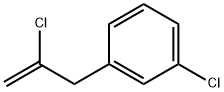 2-クロロ-3-(3-クロロフェニル)-1-プロペン 化学構造式