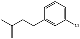 4-(3-クロロフェニル)-2-メチル-1-ブテン 化学構造式