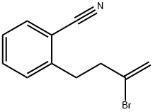 2-Bromo-4-(2-cyanophenyl)but-1-ene Structure