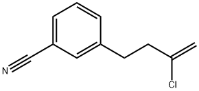 3-(3-氯丁-3-烯-1-基)苯甲腈, 731772-70-6, 结构式