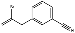 3-(2-溴烯丙基)苯甲腈, 731772-71-7, 结构式