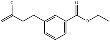 3-(3-氯丁-3-烯-1-基)苯甲酸乙酯 结构式