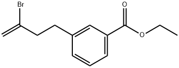 2-BROMO-4-(3-CARBOETHOXYPHENYL)-1-BUTENE Structure