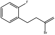 2-ブロモ-4-(2-フルオロフェニル)-1-ブテン 化学構造式
