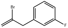 2-ブロモ-3-(3-フルオロフェニル)-1-プロペン 化学構造式