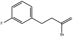 2-ブロモ-4-(3-フルオロフェニル)-1-ブテン 化学構造式