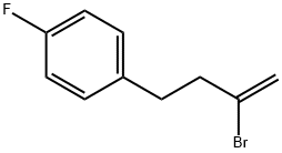 2-ブロモ-4-(4-フルオロフェニル)-1-ブテン 化学構造式