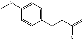 2-クロロ-4-(4-メトキシフェニル)-1-ブテン 化学構造式