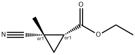Cyclopropanecarboxylic acid, 2-cyano-2-methyl-, ethyl ester, cis- (9CI) 结构式