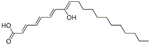 8-hydroxyeicosatetraenoic acid 结构式