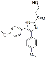 4,5-bis(4-methoxyphenyl)-2-(2-hydroxyethylsulfinyl)imidazole|