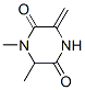 2,5-Piperazinedione,  1,6-dimethyl-3-methylene- 结构式