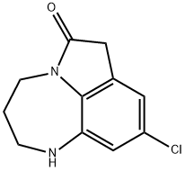 Pyrrolo(1,2,3-ef)(1,5)benzodiazepin-6(7H)-one, 1,2,3,4-tetrahydro-9-ch loro- Struktur