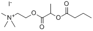 Ethanaminium, 2-(2-(1-oxobutoxy)-1-oxopropoxy)-N,N,N-trimethyl-, iodid e 结构式