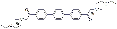 73206-30-1 2-ethoxyethyl-[2-[4-[4-[4-[2-(2-ethoxyethyl-dimethyl-ammonio)acetyl]ph enyl]phenyl]phenyl]-2-oxo-ethyl]-dimethyl-azanium dibromide