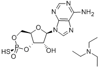 SP-ADENOSINE 3',5'-CYCLIC MONOPHOSPHOTHIOATE TRIETHYLAMINE,73208-40-9,结构式