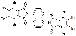 N,N'-(1,5-ナフチレン)ビス(3,4,5,6-テトラブロモフタルイミド) 化学構造式