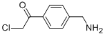 Ethanone, 1-[4-(aminomethyl)phenyl]-2-chloro- (9CI) Struktur