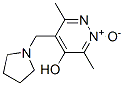 4-Pyridazinol, 3,6-dimethyl-5-(1-pyrrolidinylmethyl)-, 2-oxide (9CI) Struktur