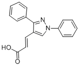 3-(1,3-DIPHENYL-1H-PYRAZOL-4-YL)-ACRYLIC ACID 结构式