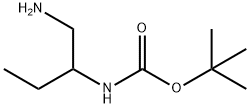 Carbamic acid, [1-(aminomethyl)propyl]-, 1,1-dimethylethyl ester (9CI) Structure