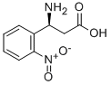 (S)-3-Amino-3-(2-nitro-phenyl)-propionic acid Struktur