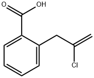 2-(2-クロロ-2-プロペニル)安息香酸 化学構造式
