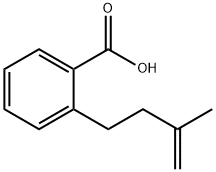2-(3-メチル-3-ブテニル)安息香酸 化学構造式