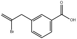 3-(2-BROMO-2-PROPENYL)BENZOIC ACID 结构式