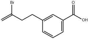 3-(3-ブロモ-3-ブテニル)安息香酸 化学構造式