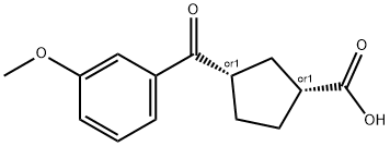 732252-24-3 CIS-3-(3-メトキシベンゾイル)シクロペンタン-1-カルボン酸