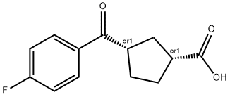 CIS-3-(4-FLUOROBENZOYL)CYCLOPENTANE-1-CARBOXYLIC ACID