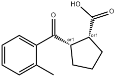 CIS-2-(2-メチルベンゾイル)シクロペンタン-1-カルボン酸 化学構造式