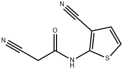 2-氰基-N-(3-氰基噻吩-2-基)乙酰胺 结构式