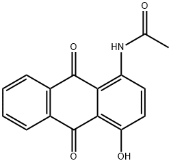 1-乙酰氨基-4-羟基蒽醌, 7323-62-8, 结构式
