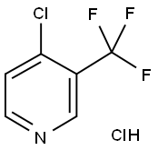 4-クロロ-3-(トリフルオロメチル)ピリジン塩酸塩 化学構造式