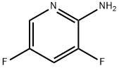 2-アミノ-3,5-ジフルオロピリジン 化学構造式