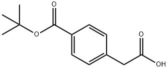 2-(4-(tert-butoxycarbonyl)phenyl)acetic acid 化学構造式