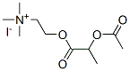 2-(2-acetyloxypropanoyloxy)ethyl-trimethyl-azanium iodide Structure