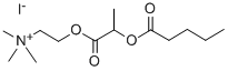 2-(2-((1-Oxopentyl)oxy)-1-oxopropoxy)-N,N,N-trimethylethanaminium iodi de|