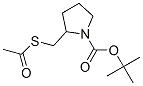 tert-Butyl 2-[(acetylsulfanyl)methyl]-1-pyrrolidinecarboxylate|