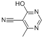 5-Pyrimidinecarbonitrile, 1,4-dihydro-6-methyl-4-oxo- (9CI) 化学構造式