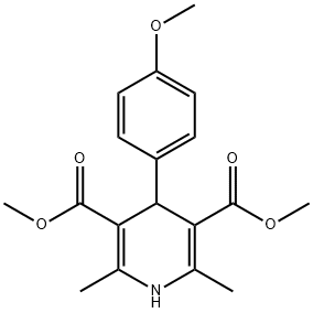 DIMETHYL 4-(4-METHOXYPHENYL)-2,6-DIMETHYL-1,4-DIHYDROPYRIDINE-3,5-DICARBOXYLATE Structure