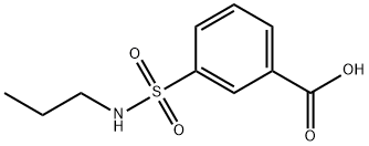 3-(N-プロピルスルファモイル)安息香酸 化学構造式