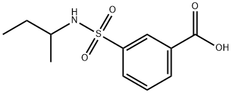3-[(丁-2-基)氨磺酰基]苯甲酸, 7326-76-3, 结构式